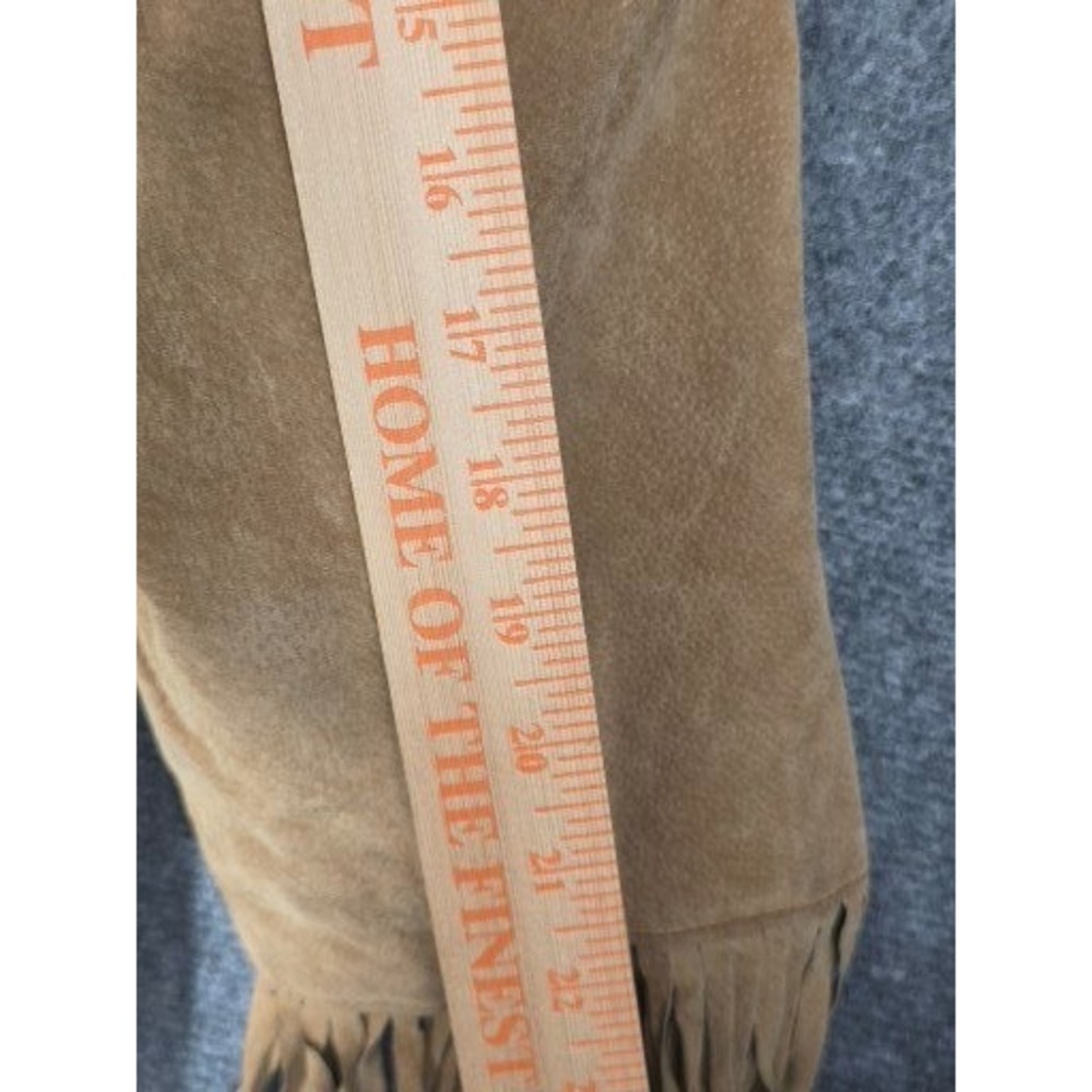VTG Venezia Jeans Clothing Co Suede Fringe Jacket Western Boho Style Women 22/24 - Picture 6 of 7